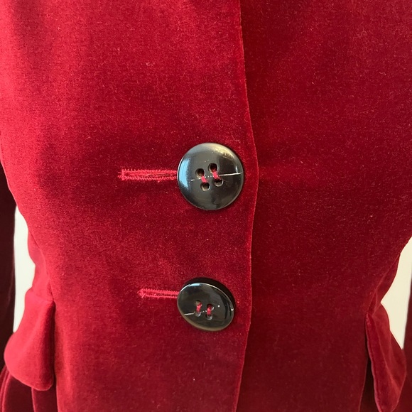 Velvet jacket with bust, perfect condition - Picture 3 of 7